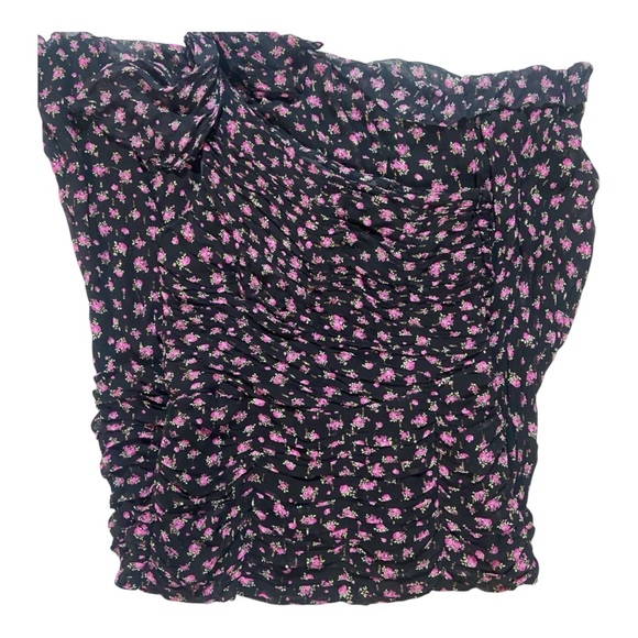 Shoshanna Vivine Tossed Rose Gown Sz 16 - Picture 4 of 6